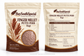 BuySouthSpecial Finger Millet (Ragi) Puttu Podi - 500 g - proposed front and back packaging mockup